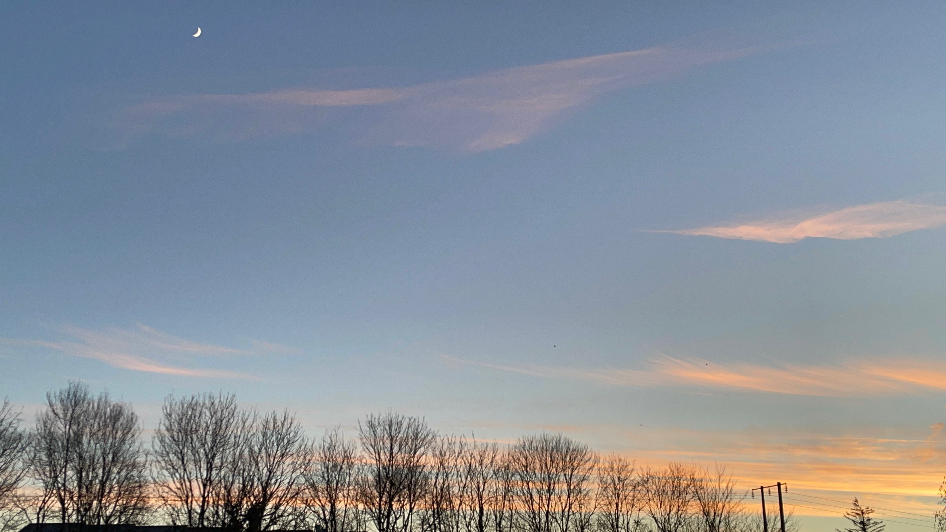 Sunset with Blue Skies